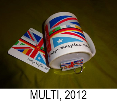 Multi 2012 design which is a multicultural flag for Britain. The bottom half of the flag uses colours from many other flags from the countries that people have come from and moved to Britain, ie China, India, Somalia and more. Links to Redbubble site with design available.